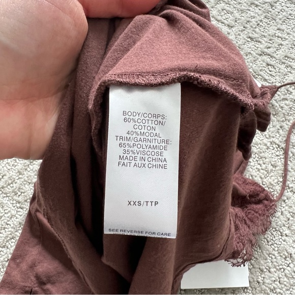 CAMI NYC racer jersey cami XXS chocolate - Picture 7 of 7